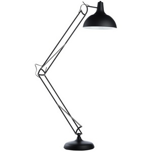 Торшер с лампами накаливания в виде настольной лампы Arte Lamp Goliath A2487PN-1BK
