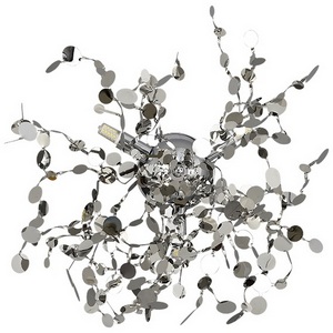 Настенный светильник Crystal Lux Garden AP-PL3 D400 Chrome форма ветки