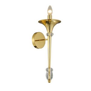 Бра Crystal Lux MIRACLE AP1 GOLD подсвечник