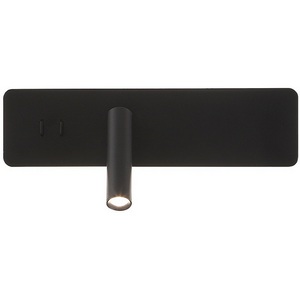 Настенный светильник со спотом с выключателем Crystal Lux VECTOR AP15W LED BL
