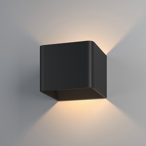 Настенный светильник квадратный арматура из металла светодиодный MRL Elektrostandard Corudo LED 1060 чёрный форма куба