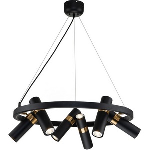 Люстра led подвесная с черным плафоном Favourite Light point 2997-6P