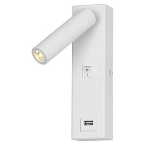 Бра для чтения светодиодное с выключателем и USB-портом Lussole LGO Cozy LSP-8240