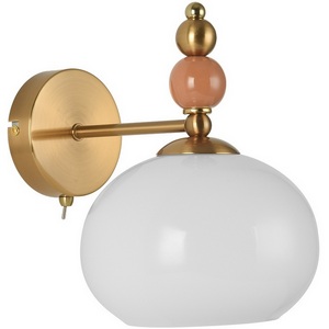 Бра Lumion Piccolo 8425/1W бронза/белый/бежевый/коричневый, металл/керамика/стекло E27 60W 220V