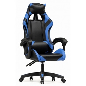 Кресло игровое с регулировкой наклона спинки  Rodas black / blue